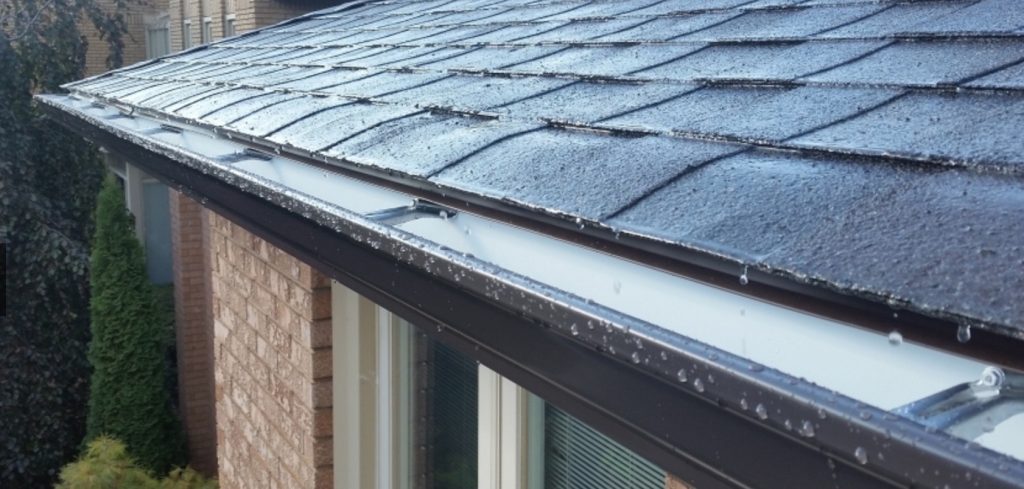 Leaf guard gutter guard